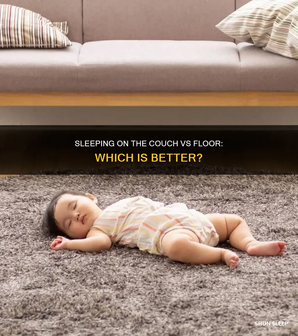 is it better to sleep on the couch or floor