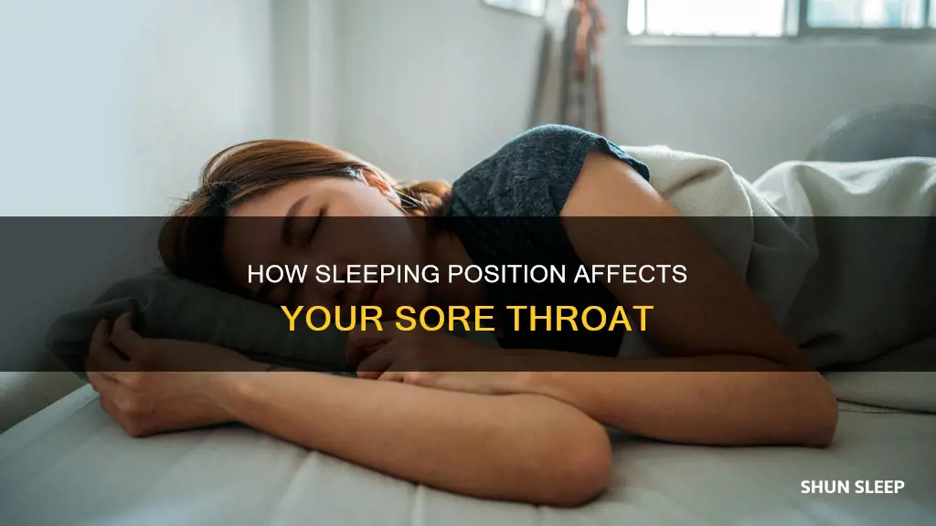 is it better to sleep on your sore throat