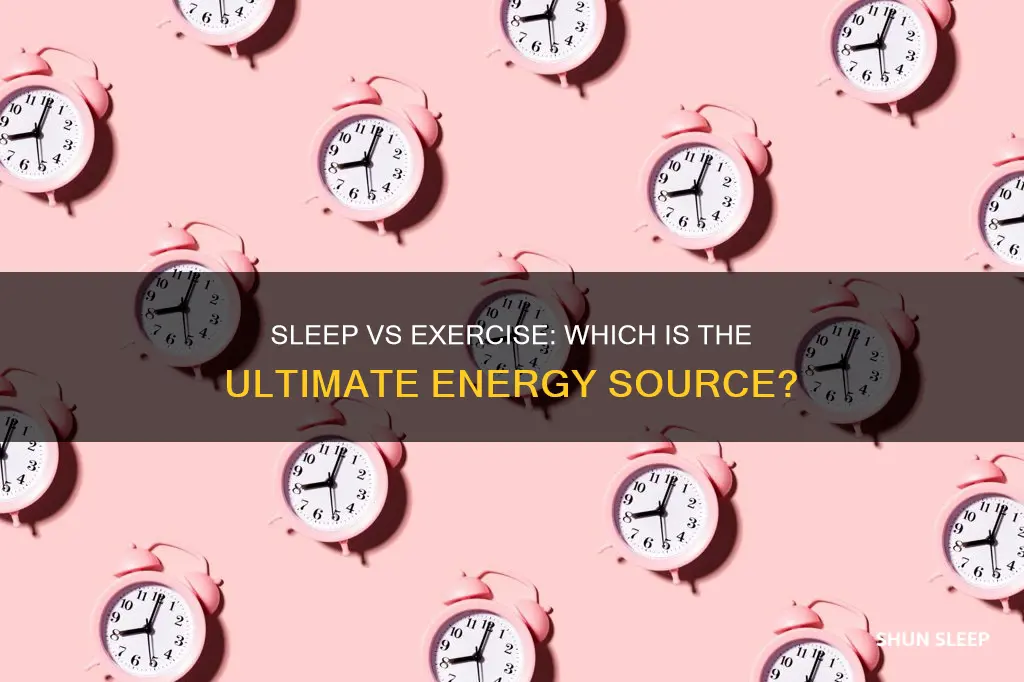 is it better to sleep or exercise