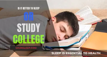 Sleep or Study: College Students' Dilemma