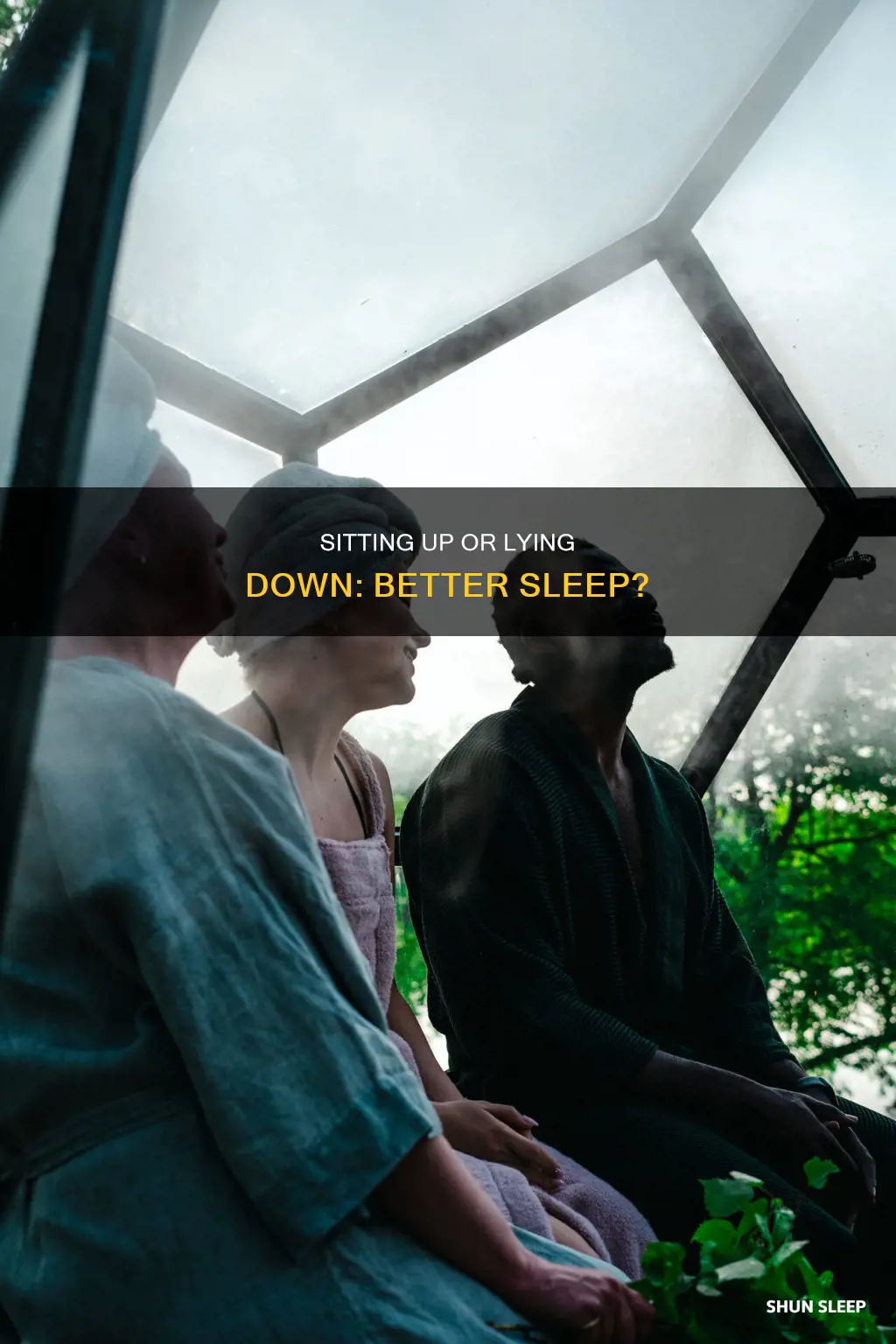 is it better to sleep sitting up