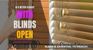 Sleep Better: Open or Closed Window Blinds?