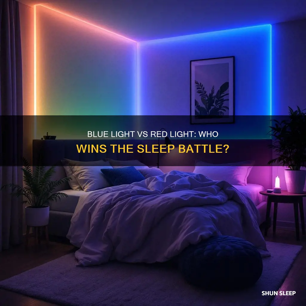 is it better to sleep with blue or red light
