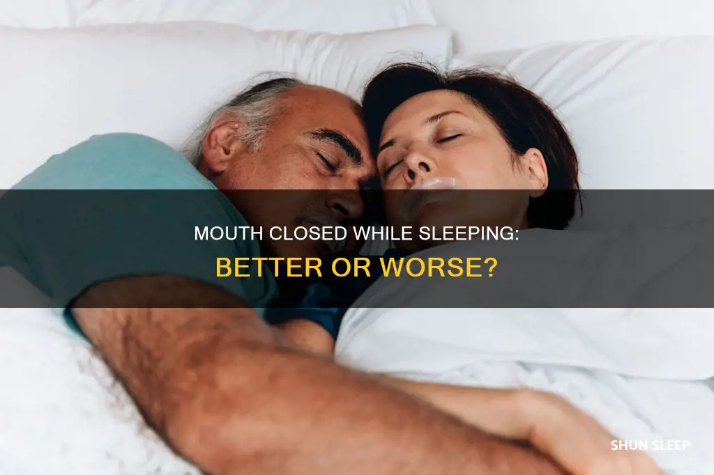 is it better to sleep with mouth closed
