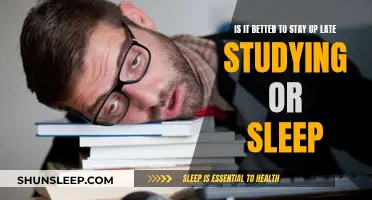 Studying Late: Is It Worth Losing Sleep?