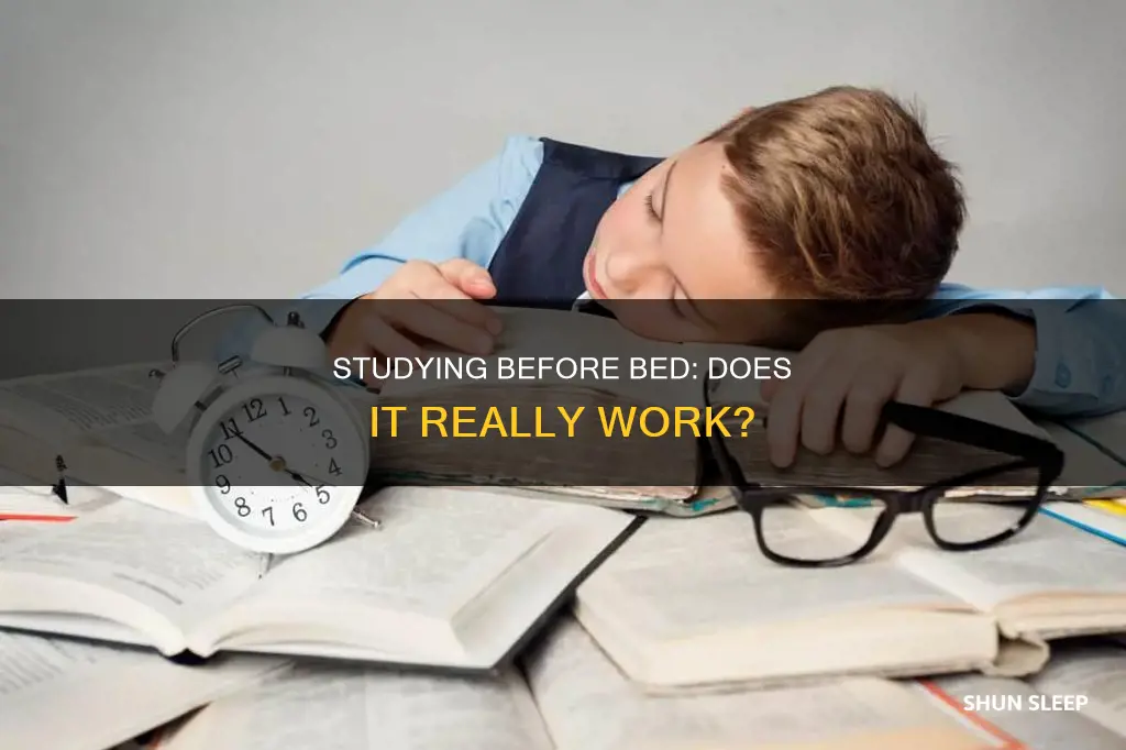 is it better to study before or after sleeping