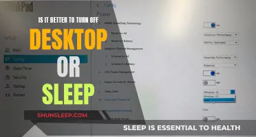 Desktop Power Options: Sleep or Shut Down?