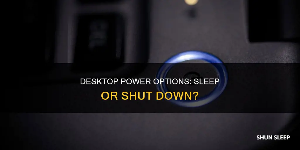 is it better to turn off desktop or sleep