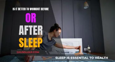 Working Out: Before or After Sleep?