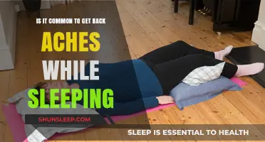Why Do Back Aches Occur During Sleep? Common Causes Explained