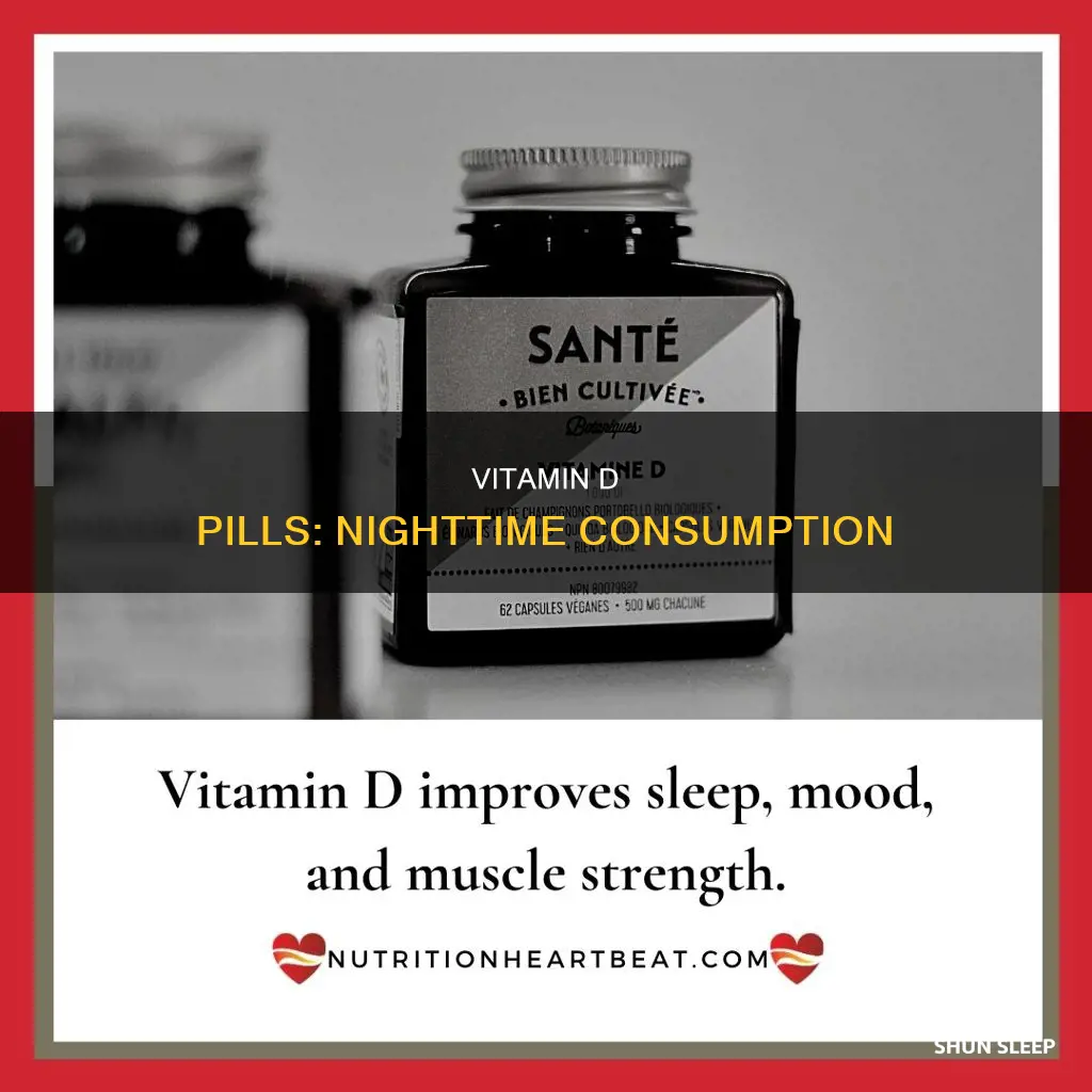 is it fine to take vitamin d pills before sleep