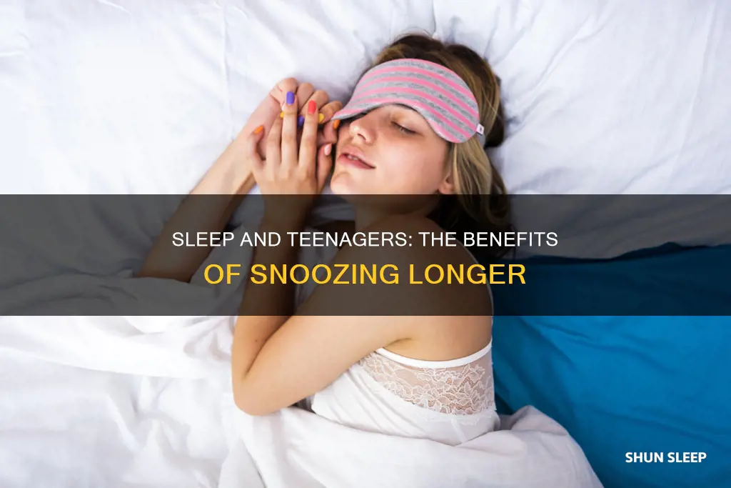 is it healthy to let 14 year old sleep in