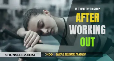 Sleep After Working Out: Healthy or Not?