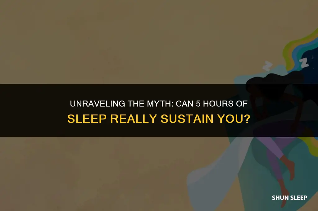 is it healthy to sleep only 5 hours a day