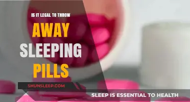 The Legalities of Disposing Sleeping Pills
