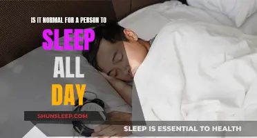 Sleeping All Day: Is It a Cause for Concern?