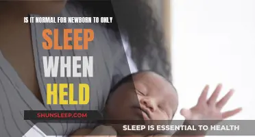 Newborn Sleep: Why Your Baby Only Sleeps When Held