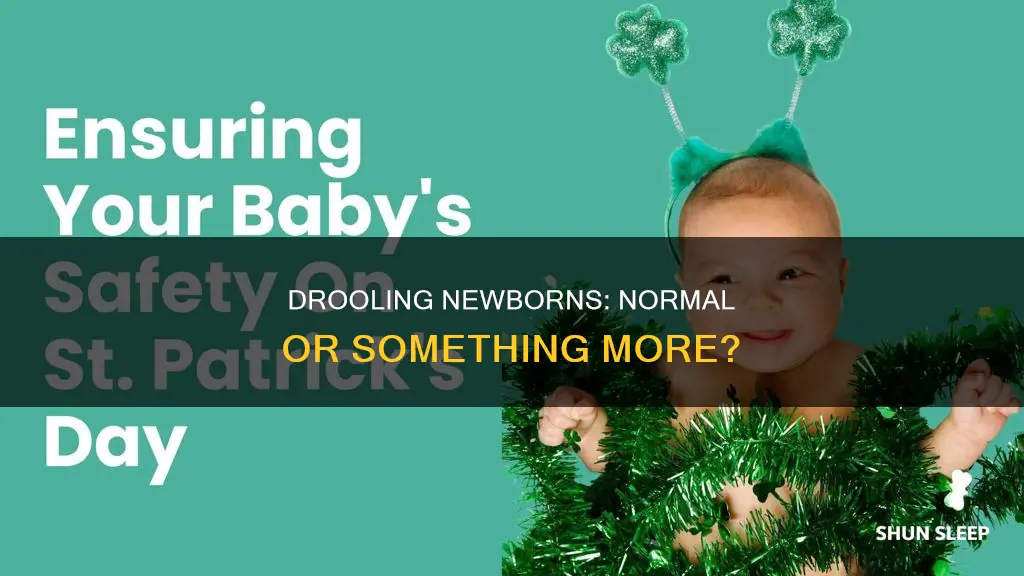is it normal for newborns to drool in their sleep
