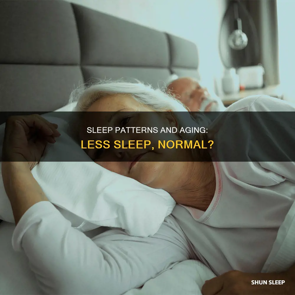 is it normal to need less sleep as you age