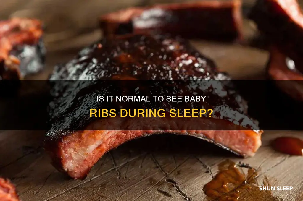 is it normal to see baby ribs during sleep