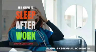 Sleep After Work: Is It Normal or a Concern?