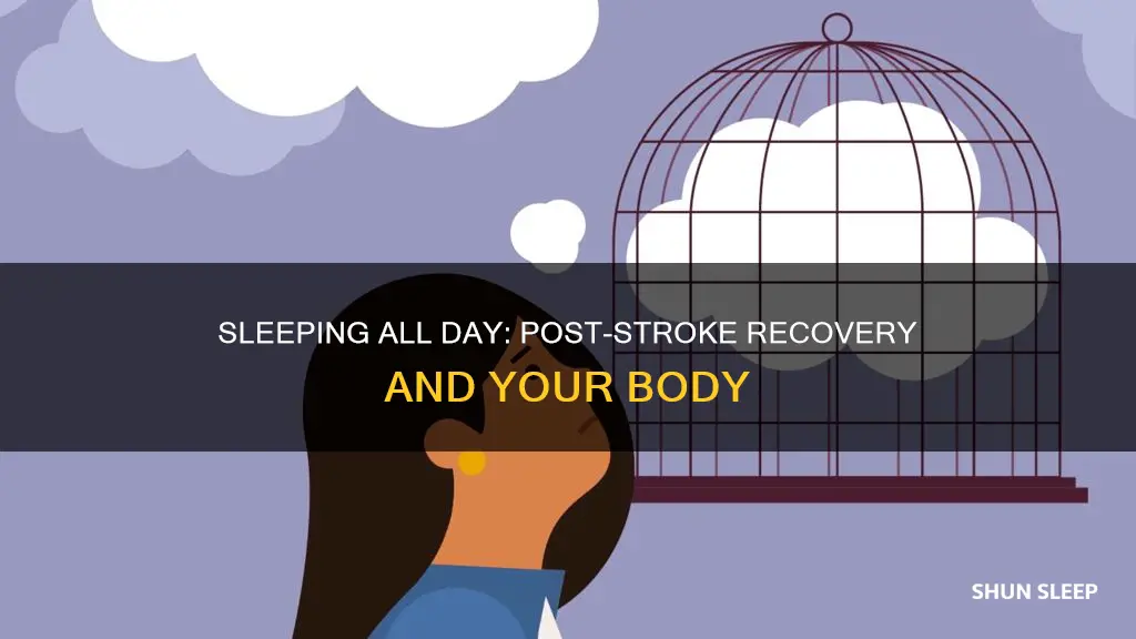 is it normal to sleep all day after a stroke