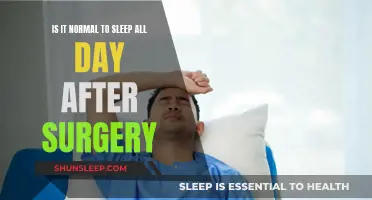 Post-Surgery Sleep: Is It Normal to Sleep All Day?