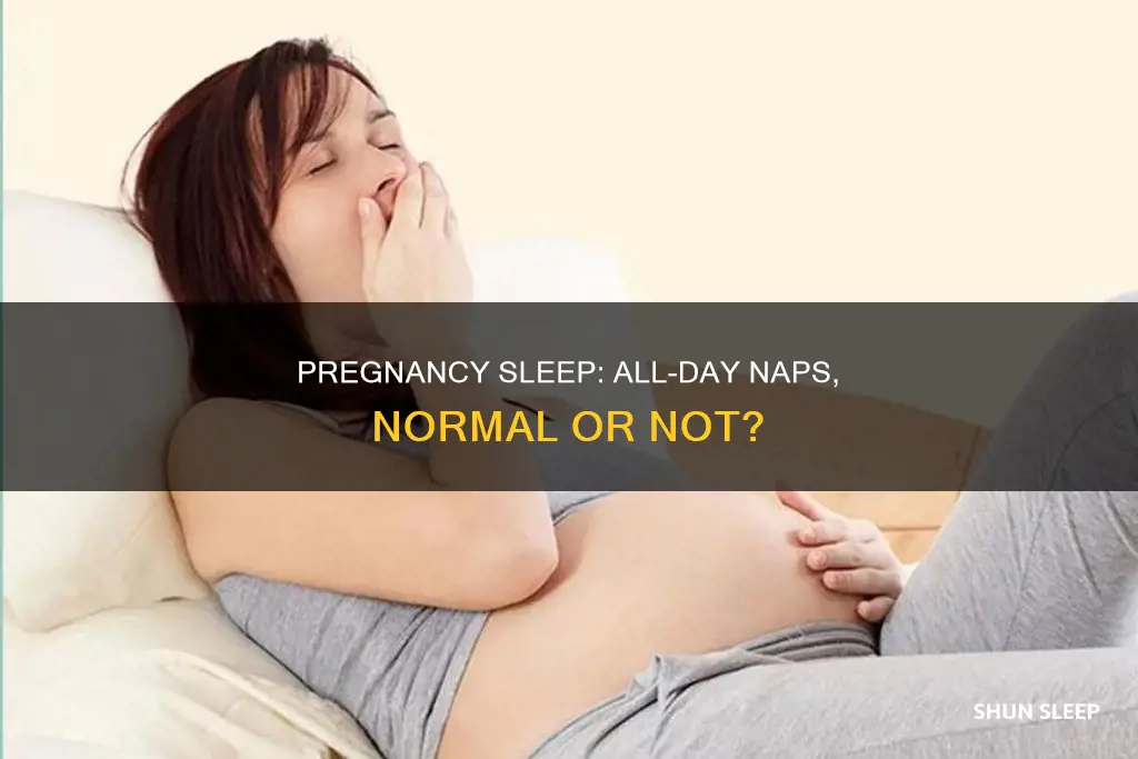 is it normal to sleep all day during pregnancy