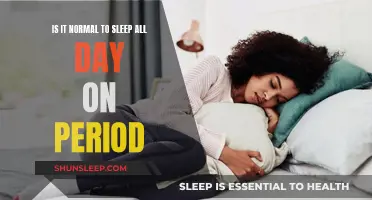 Period Slumber: Is Sleeping All Day Normal?