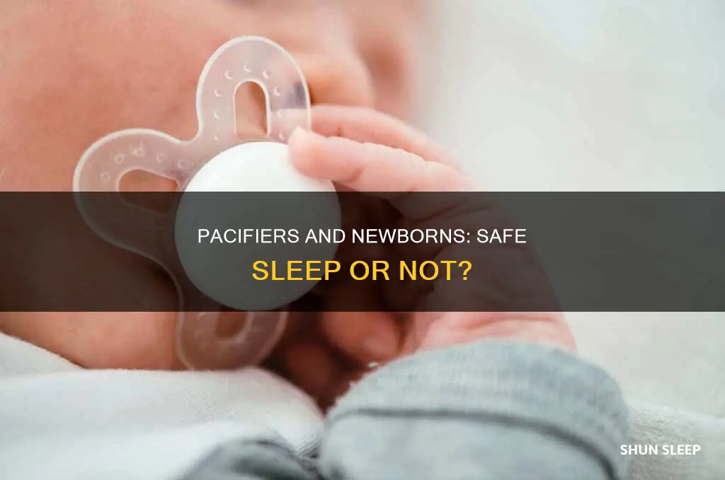 is it ok for a newborn to sleep with pacifier