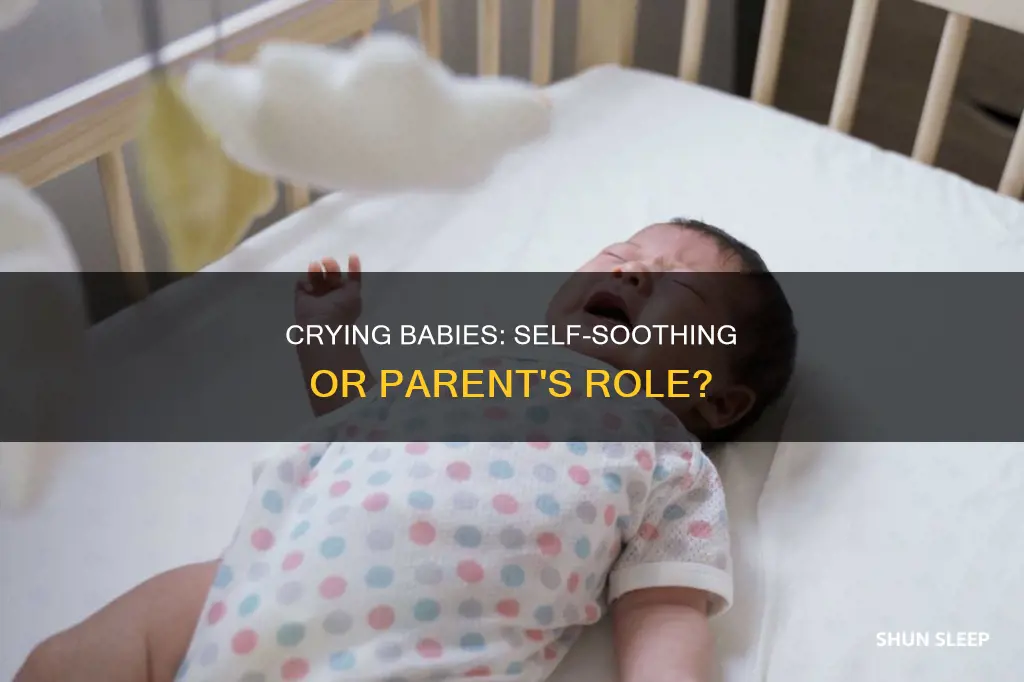 is it ok for newborn to cry themselves to sleep