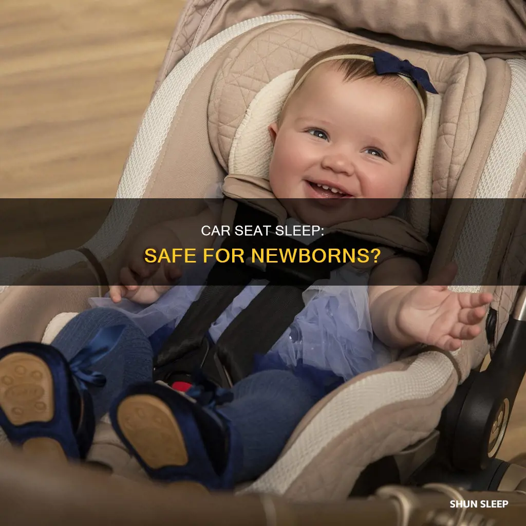 is it ok for newborn to sleep in car seat