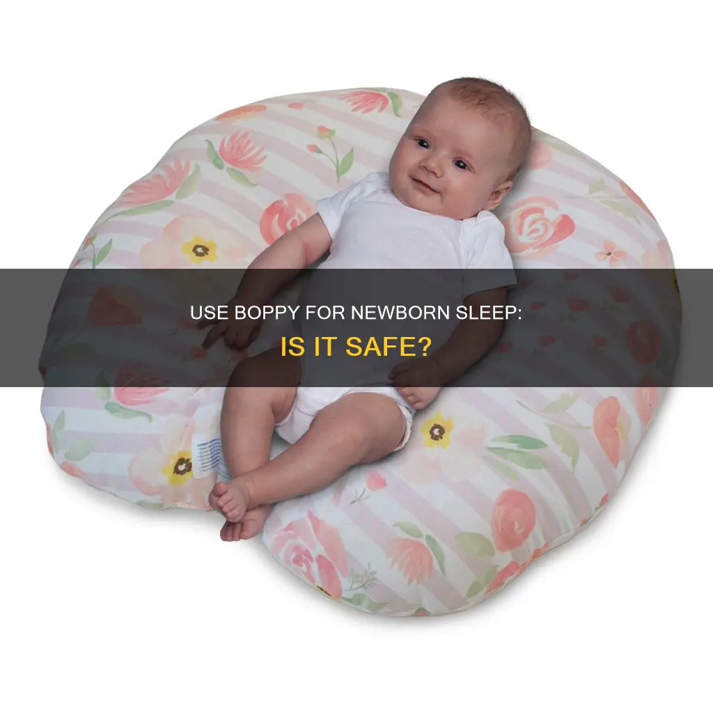 is it ok for newborns to sleep in a boppy