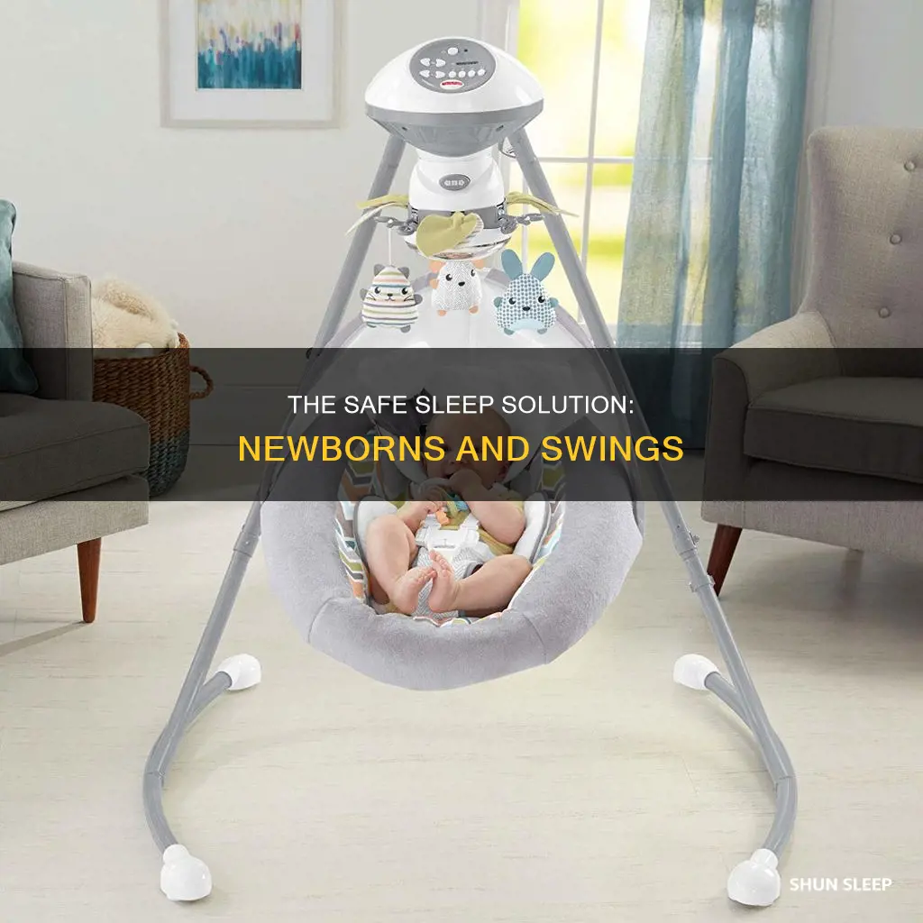 is it ok for newborns to sleep in swing