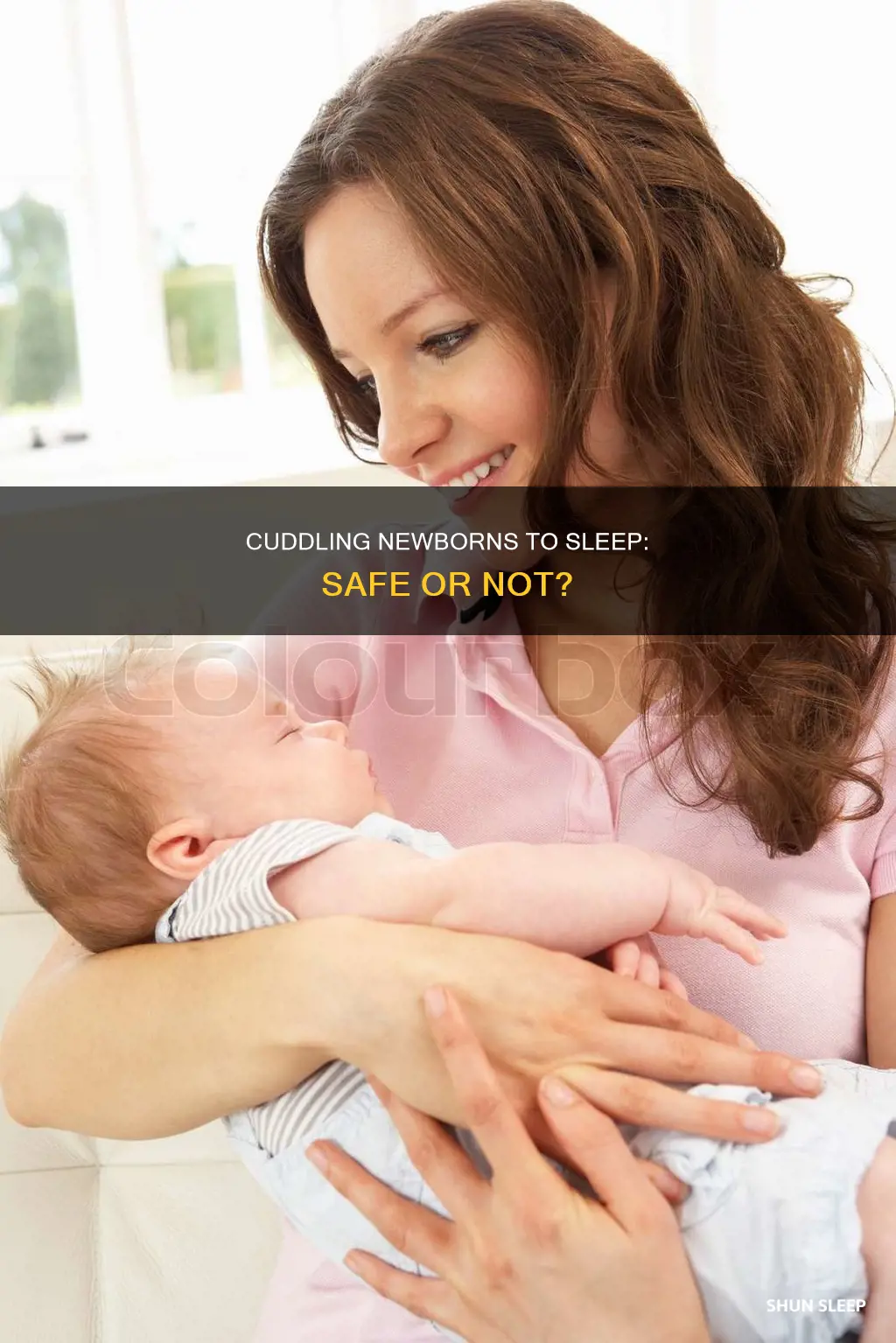 is it ok to cuddle newborn to sleep