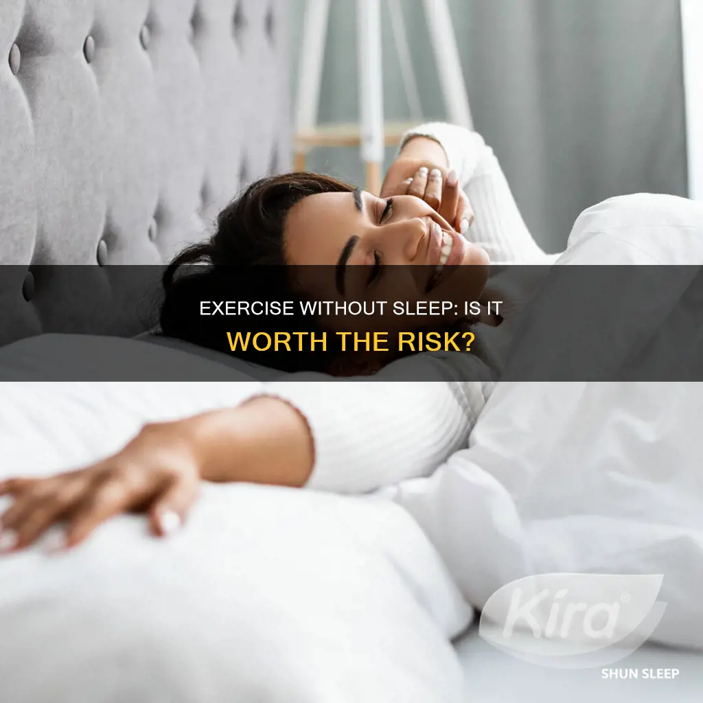 is it ok to exercise without sleep