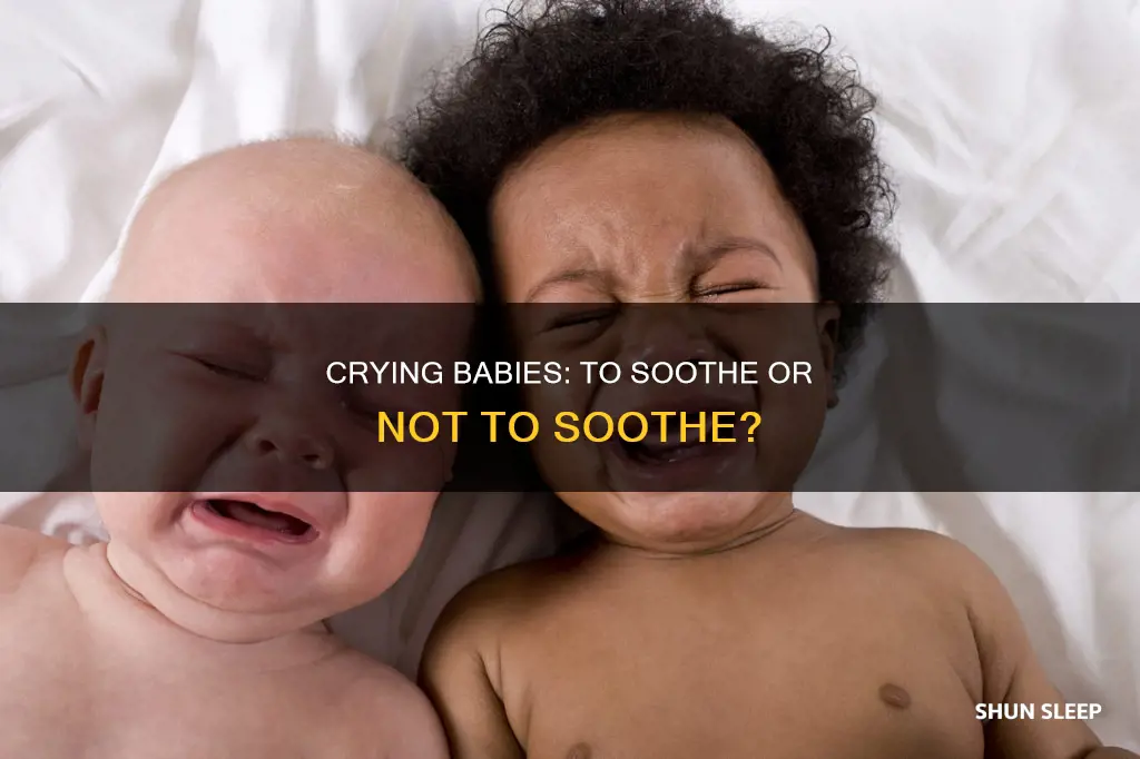 is it ok to let a newborn cry to sleep