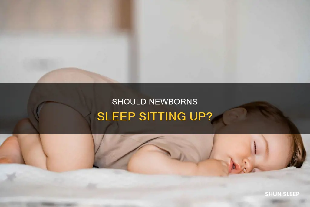 is it ok to let a newborn sleep sitting up