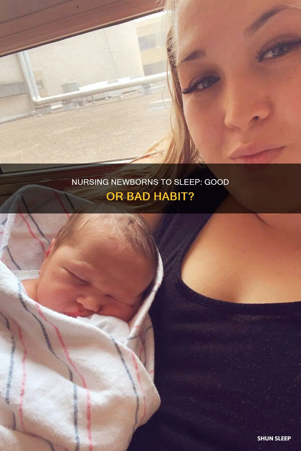 is it ok to nurse newborn to sleep