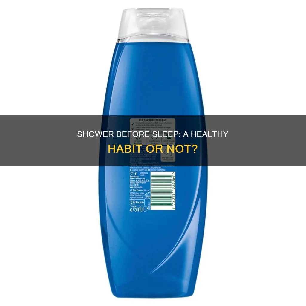 is it ok to shower without sleep