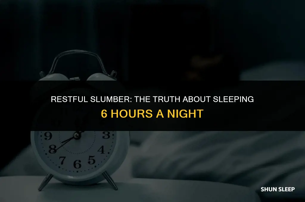 is it ok to sleep 6 hours