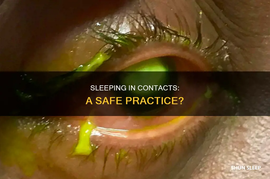 is it ok to sleep in 1 day contacts