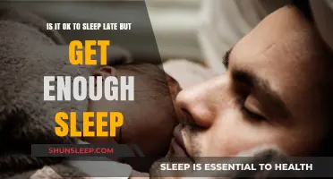 Sleeping Late vs. Getting Enough Sleep: Which One Matters More?
