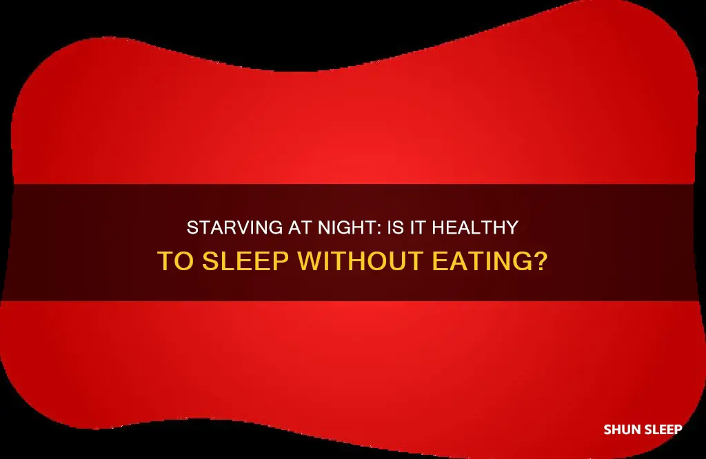 is it ok to sleep without eating