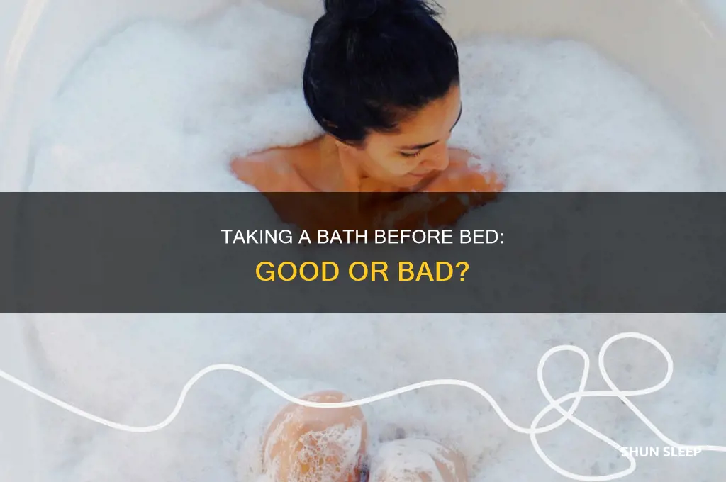 is it ok to take a bath before sleeping