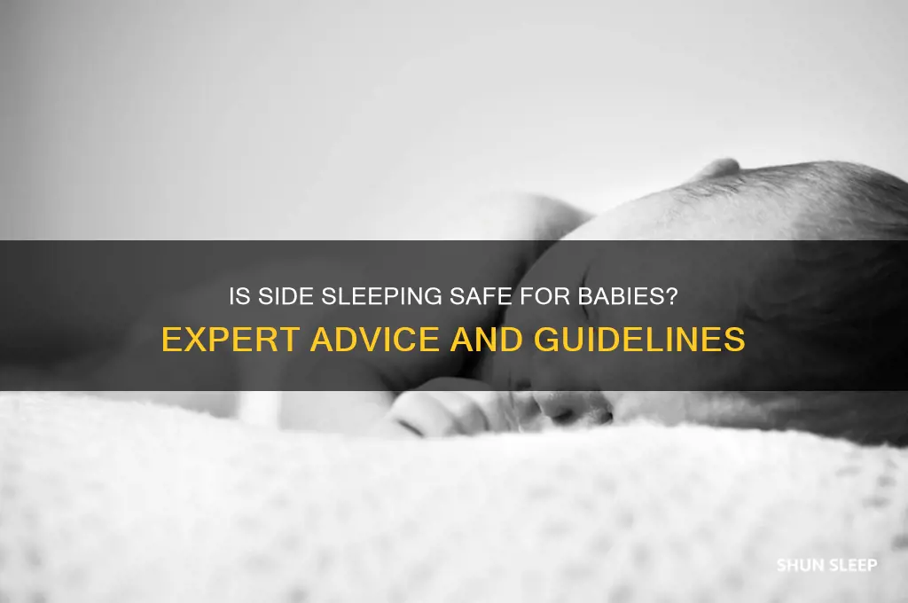 is it okay for babies to sleep on side
