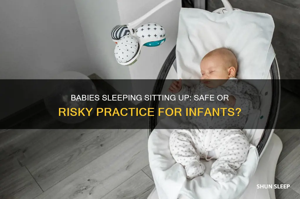is it okay for babies to sleep sitting up