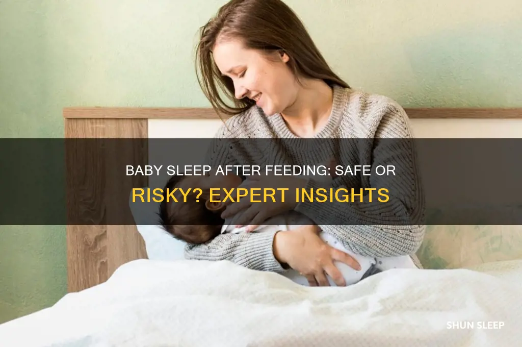 is it okay for baby to sleep after eating