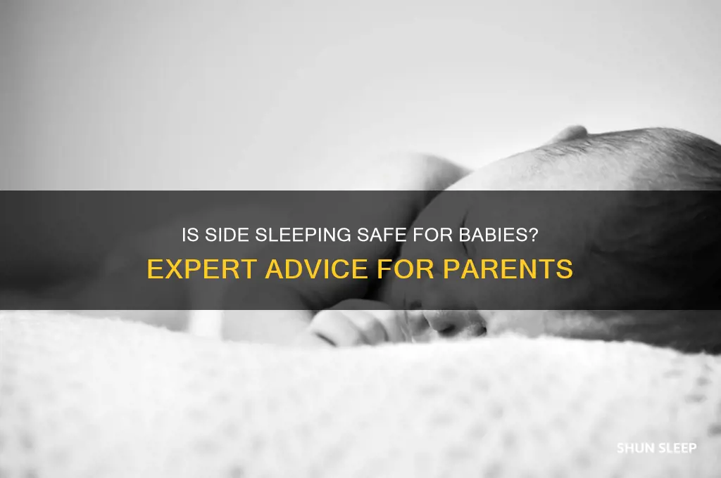 is it okay for baby to sleep on side