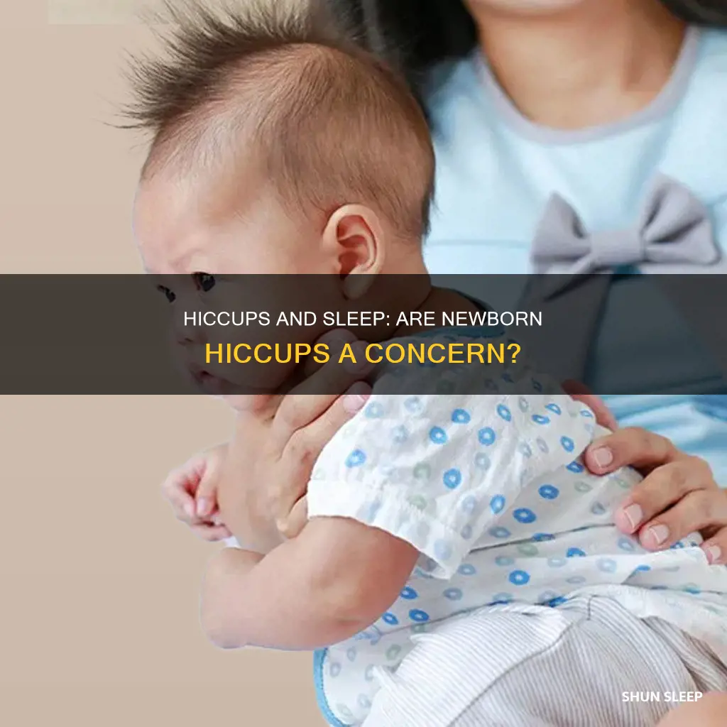 is it okay for newborns to have hiccups while sleeping
